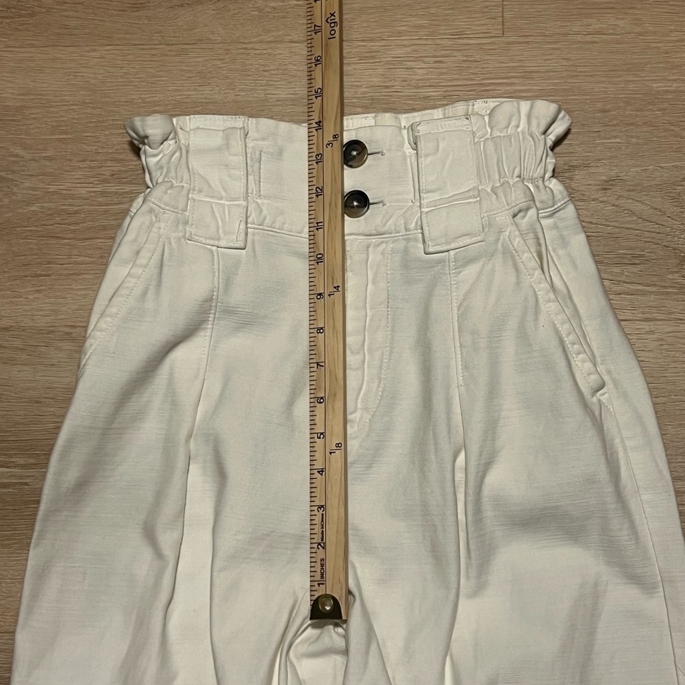 Free People One Way High Waisted Paper Bag Pants Size 0 - Picture 8 of 11